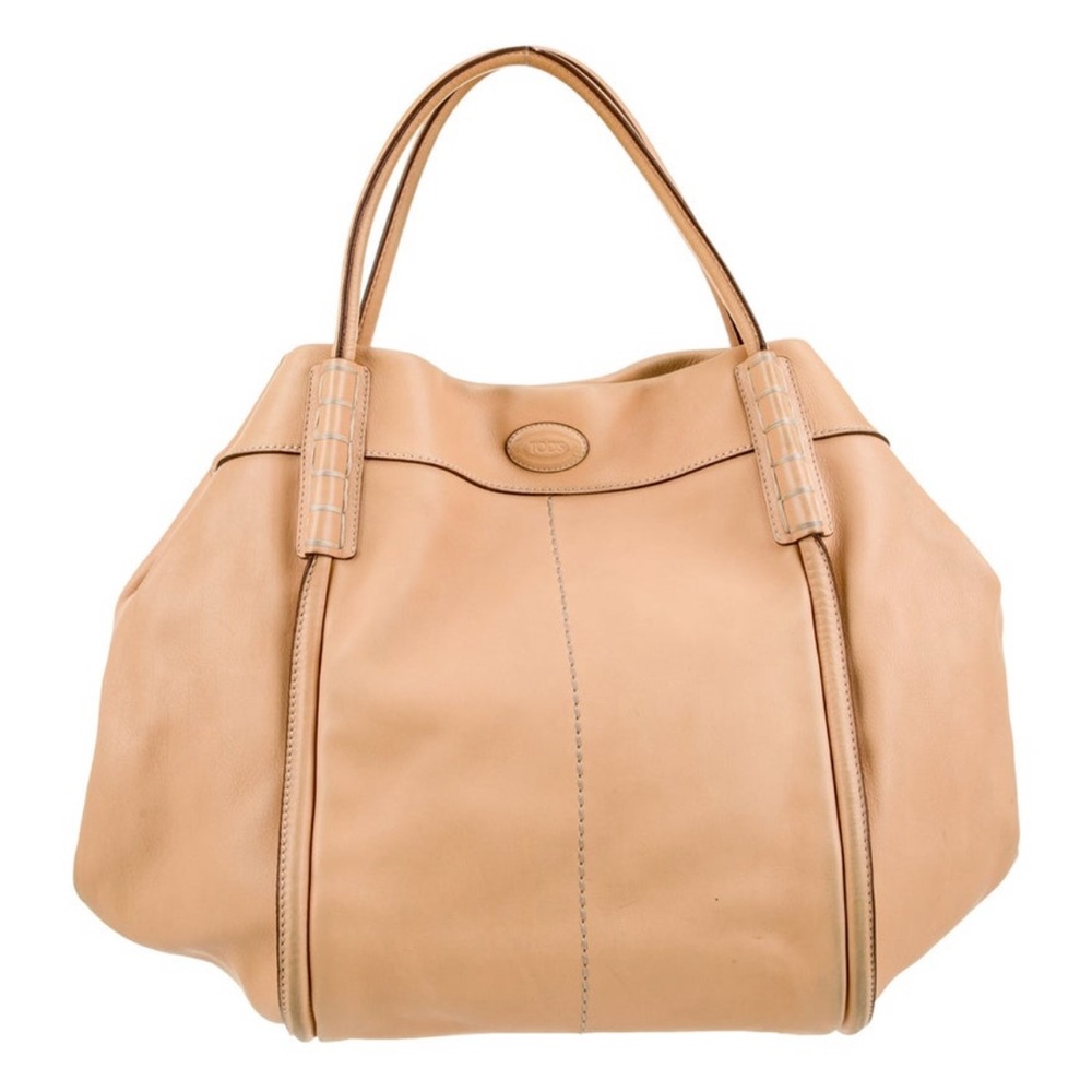 Tod's Tan Leather Hobo Shoulder Bag